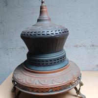 Antico braciere in ottone e rame