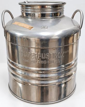 Fusto acciaio inox 30 litri