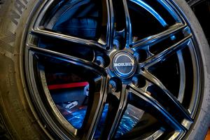 Cerchi e gomme  lega Borbet da 17 neri BMW 5 fori