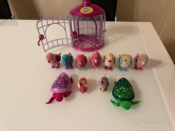 Lotto Little Live Pets con Gabbietta - 11 Animali