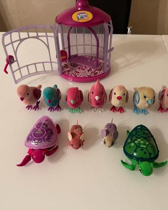 Lotto Little Live Pets con Gabbietta - 11 Animali