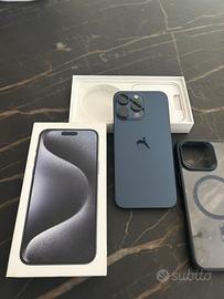 iPhone 15 Pro Max 256GB Blu Titanio - Perfetto