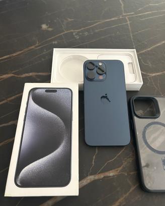 iPhone 15 Pro Max 256GB Blu Titanio - Perfetto