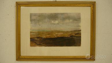 Stampa di Pietro Annigoni PAESAGGIO IRLANDESE