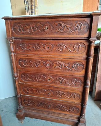 settimino antico cassettiera 