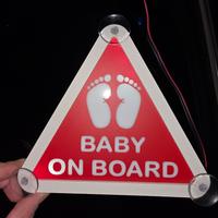BABY ON BOARD SEGNALE LUMINOSO 
