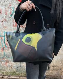 Toucan Nappa Leather Handbag