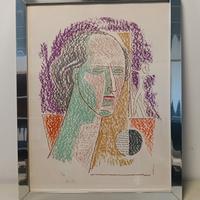 Mario Tozzi, autoritratto, litografia