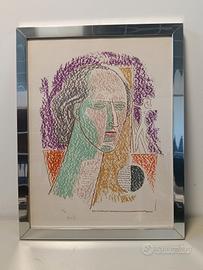 Mario Tozzi, autoritratto, litografia