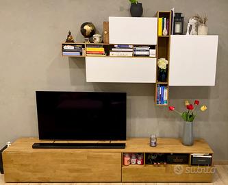 Parete attrezzata FGF in legno massello