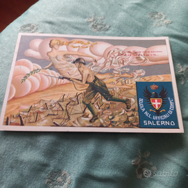 Cartolina postale d'epoca scuola all .Salerno