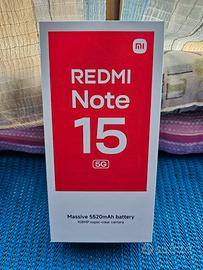 Xiaomi Redmi Note 15 5g 8gb + 256gb  NUOVO