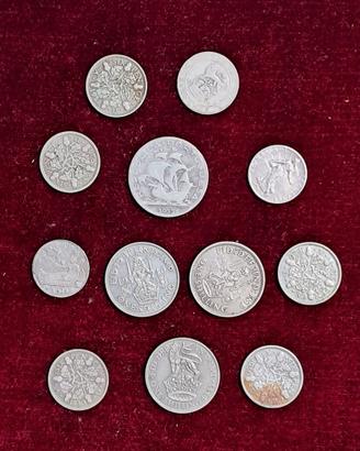 Lotto composto da 12 monete in argento