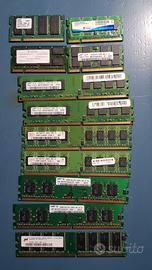 Memorie DDR e SDRAM assortite