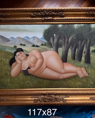 Quadro Donna sdraiata Botero - Falso d’autore