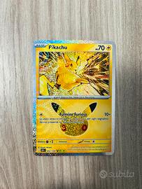 Lotto 2 carte Pikachu 30º anniversario