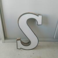 lettere  metallica scatolata vintage anni 60