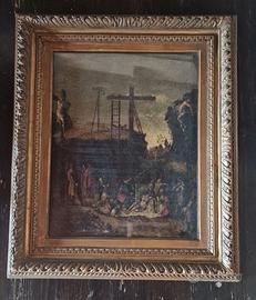 Dipinto antico deposizione Cristo
