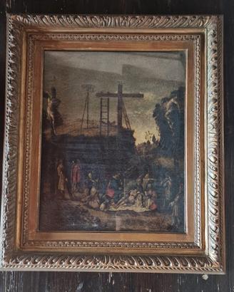 Dipinto antico deposizione Cristo