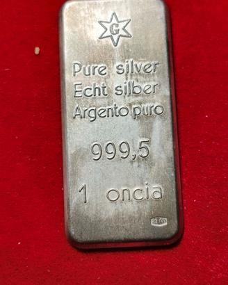 oncia argento puro 999 