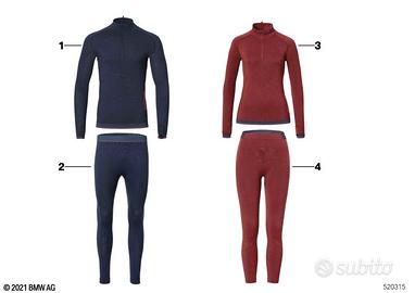 Biancheria funzionale pantaloni uomo blu nelle tag