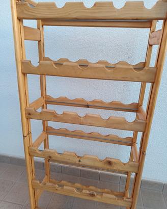 portabottiglie vino in legno 