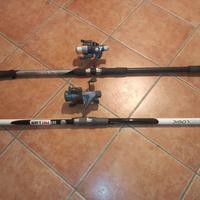 2 CANNE DA PESCA, GEOLOGIC, ESOX 300,COLOR NERO