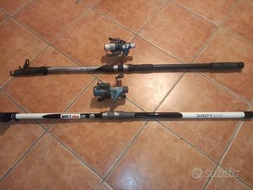 2 CANNE DA PESCA, GEOLOGIC, ESOX 300,COLOR NERO