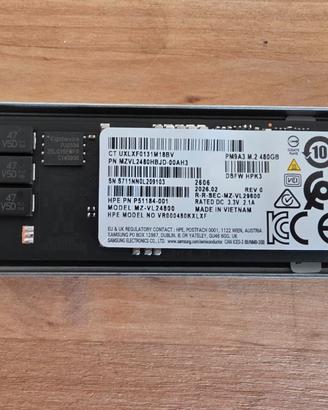 Ssd Nvme HP per Server HP gen11 480GB