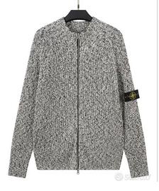 Cardigan morbido zip doppia Stone Idland NUOVO