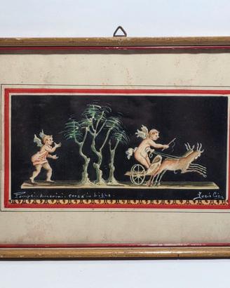 Ciro Iorio Dipinto Pompei Amorini Corsa in Biga
