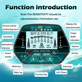 metaldetector oro detector metal metalli
