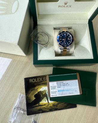 ROLEX SUBMARINER 16613LB/FULL-SET/GARANZIA ITALIA