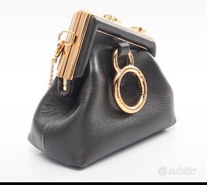 Borsa Fendi first nano pelle nera