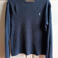 Maglione Ralph Lauren bluette a coste