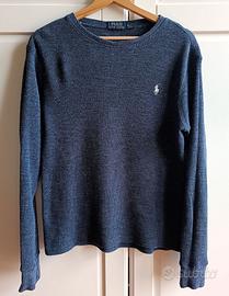 Maglione Ralph Lauren bluette a coste