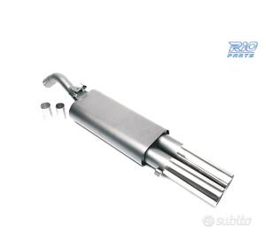 SILENZIATORE DI SCARICO PER VOLKSWAGEN VW GOLF II 