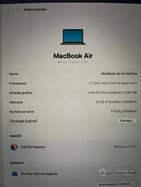 Macbook air 13” (2020)