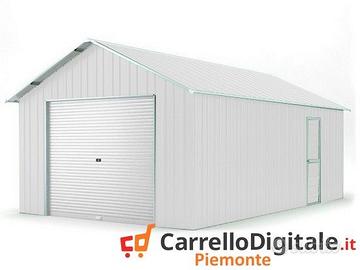 Baracca container 438x724 cm saracinesca bianco