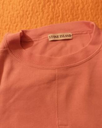 Felpa rosa uomo Stone Island 