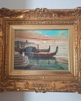 Quadro olio su tela stile Barocco