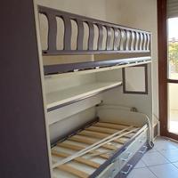 cameretta 2 letti a castello con armadio