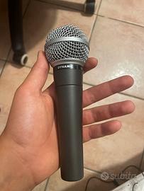 Microfono XLR Shure SM58 Nuovo con istruzioni.