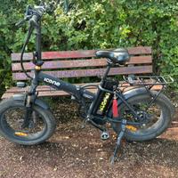 Bici eletrrica icone pieghevole