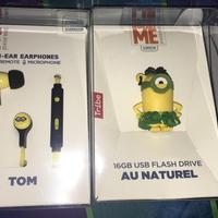 Auricolari,usb,power bank minions