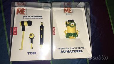 Auricolari,usb,power bank minions