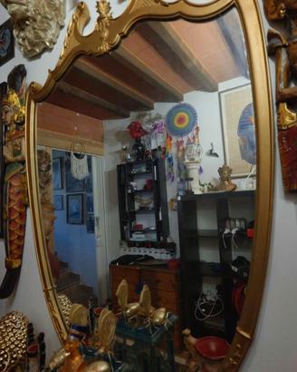 Specchio Stile antivo color dorato