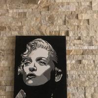 QUADRO DIPINTO A MANO SU TELA '' MADONNA ''