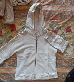 Felpa con Cappuccio e Ricamo 