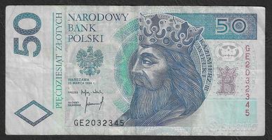 Polonia - banconota circolata da 50 Zloty P-175a -